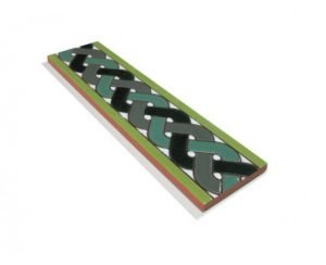 Azulejo sevillano pintado a mano. Modelo cenefa C134