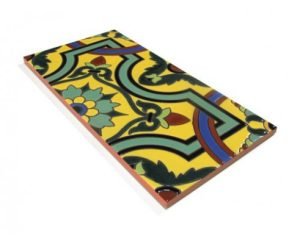 Azulejo sevillano pintado a mano. Modelo Fondo F138