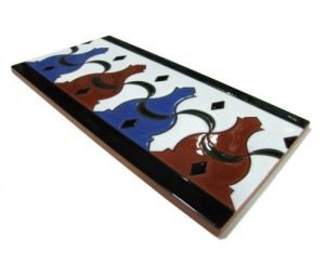 Azulejo árabe pintado a mano. Modelo Remate R210