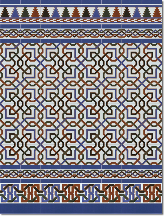 Zócalo-de-azulejos-estilo-árabe-pintados-a-mano-por-Cerámica-Campos-modelo-510-A-112 Zócalo-de-azulejos-estilo-árabe-pintados-a-mano-por-Cerámica-Campos-modelo-510-A