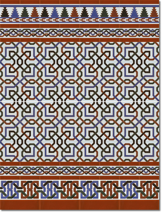 Zócalo-de-azulejos-estilo-árabe-pintados-a-mano-por-Cerámica-Campos-modelo-510-M-112 Zócalo-de-azulejos-estilo-árabe-pintados-a-mano-por-Cerámica-Campos-modelo-510-M