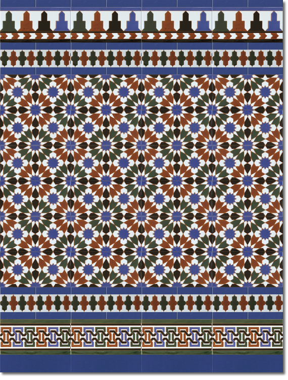 Zócalo-de-azulejos-estilo-árabe-pintados-a-mano-por-Cerámica-Campos-modelo-570-A-112 Zócalo-de-azulejos-estilo-árabe-pintados-a-mano-por-Cerámica-Campos-modelo-570-A