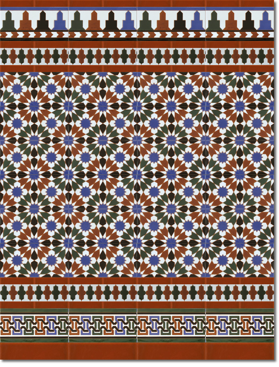 Zócalo-de-azulejos-estilo-árabe-pintados-a-mano-por-Cerámica-Campos-modelo-570-M-112 Zócalo-de-azulejos-estilo-árabe-pintados-a-mano-por-Cerámica-Campos-modelo-570-M
